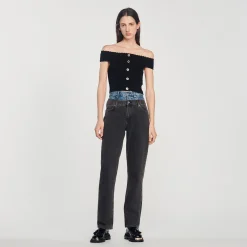Top Corto In Maglia>Sandro Paris Cheap
