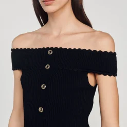 Top Corto In Maglia><noscript><img width=