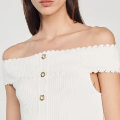Top Corto In Maglia><noscript><img width=