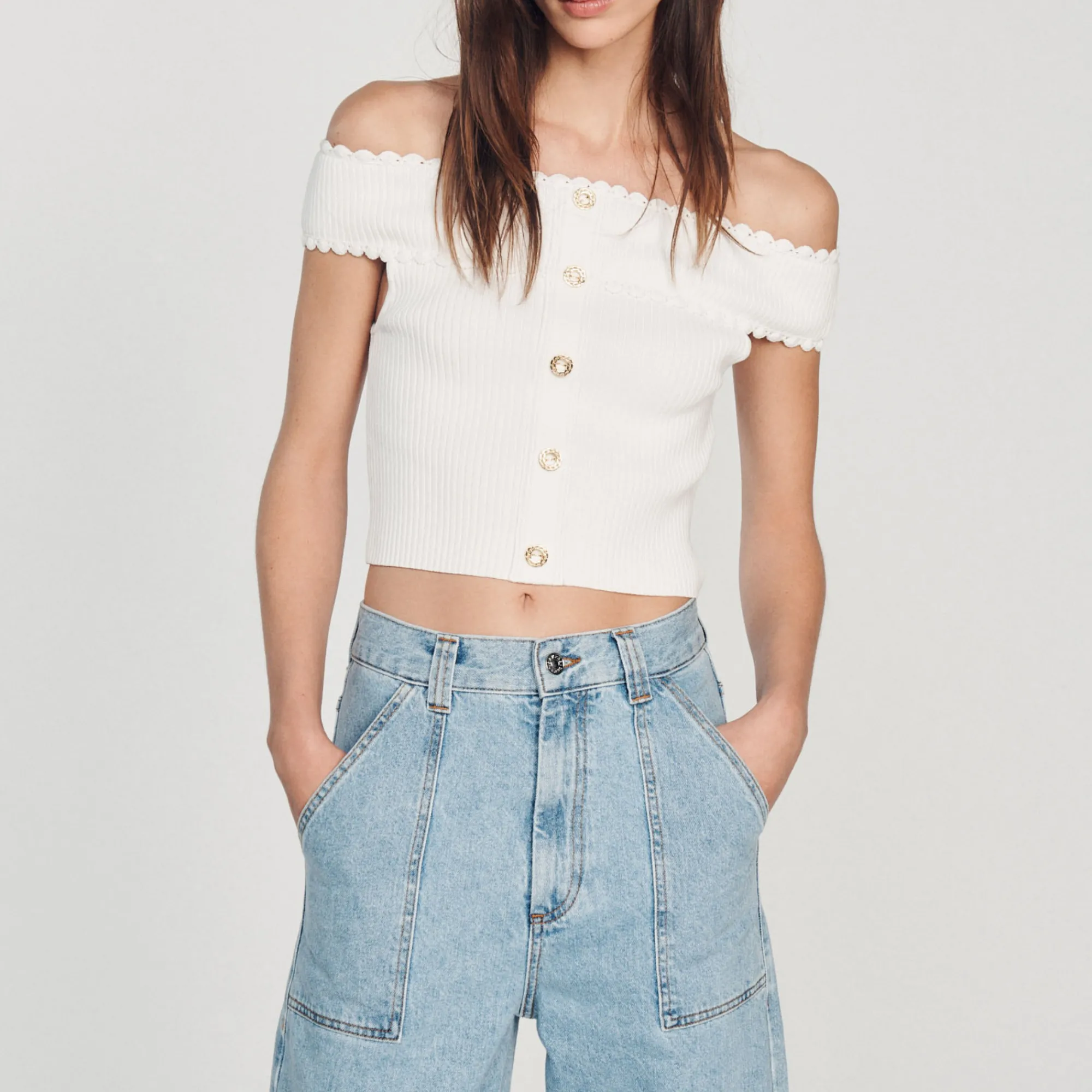 Top Corto In Maglia>Sandro Paris Cheap