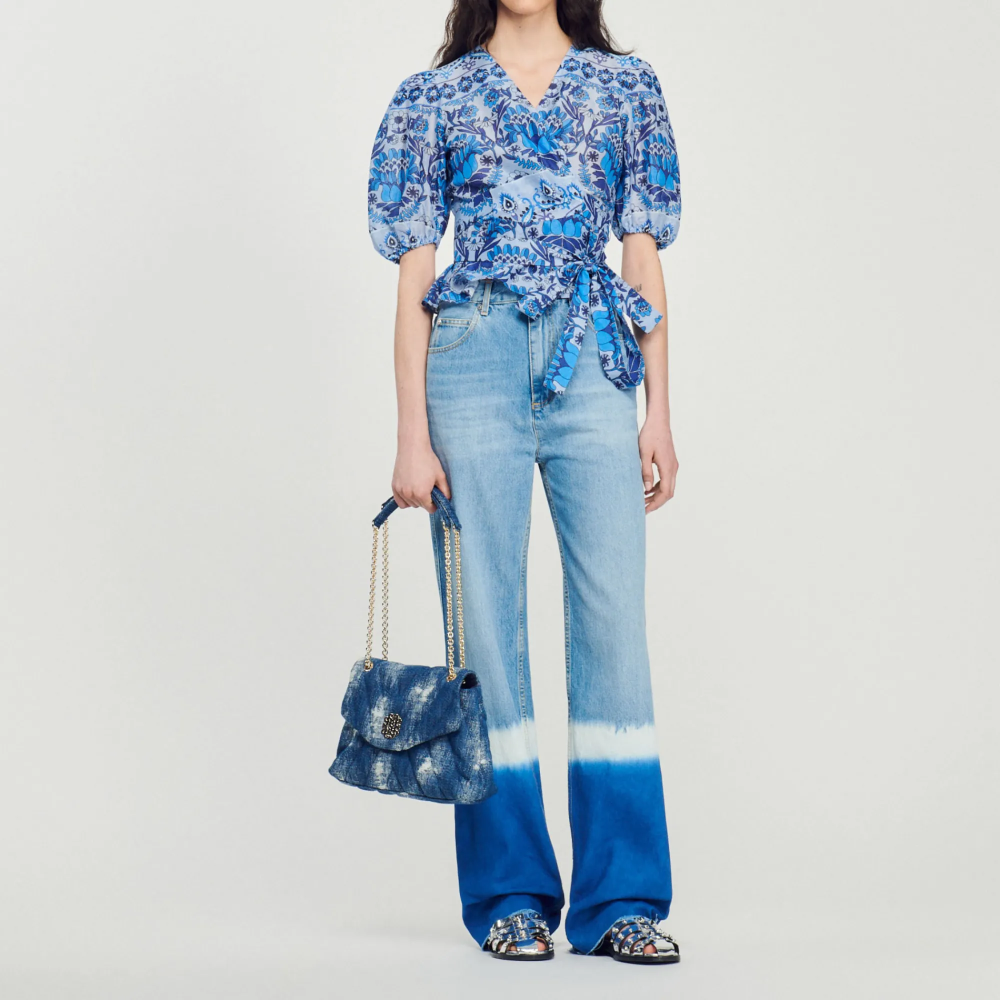 Top Corto Scaldacuore Stampato>Sandro Paris Cheap