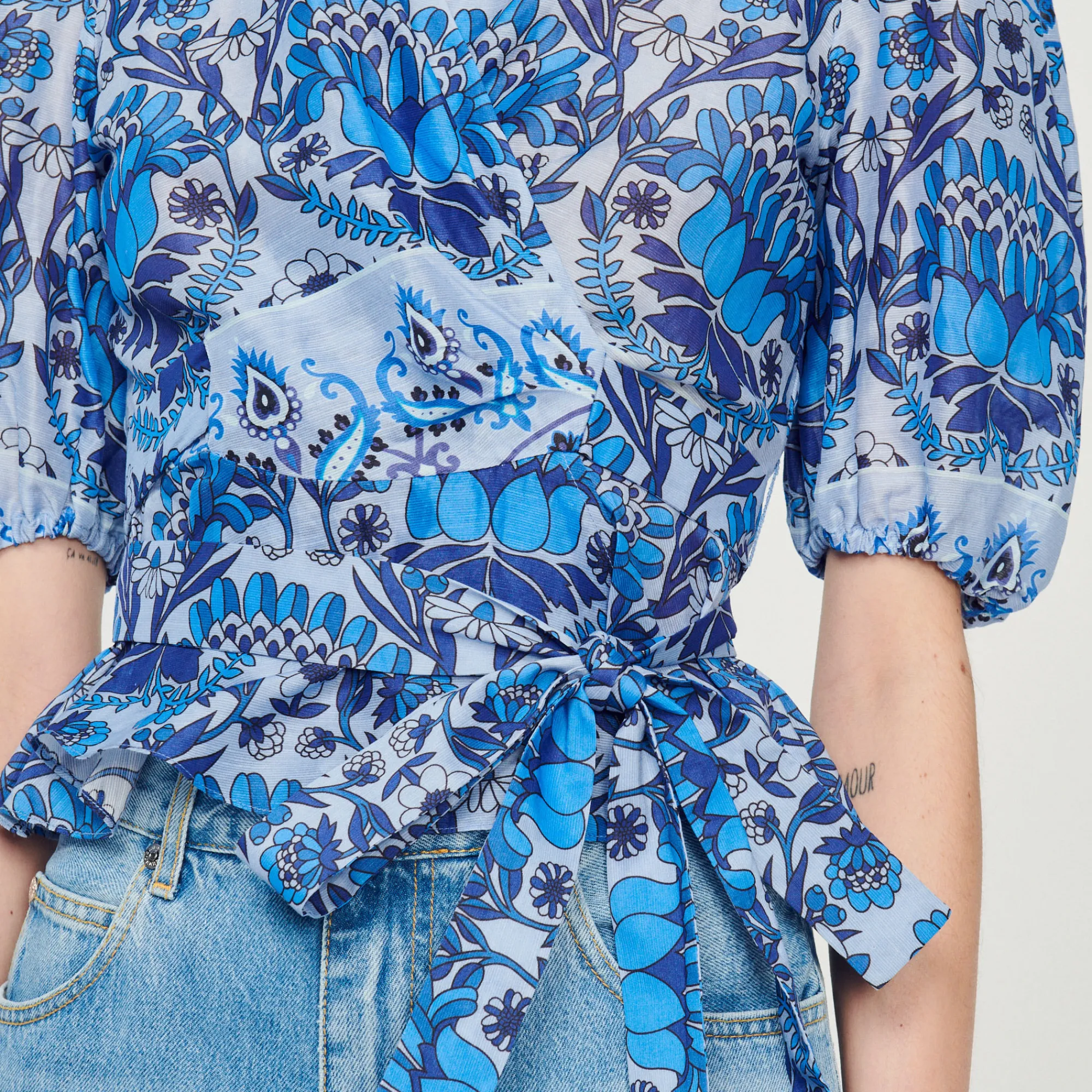 Top Corto Scaldacuore Stampato>Sandro Paris Cheap