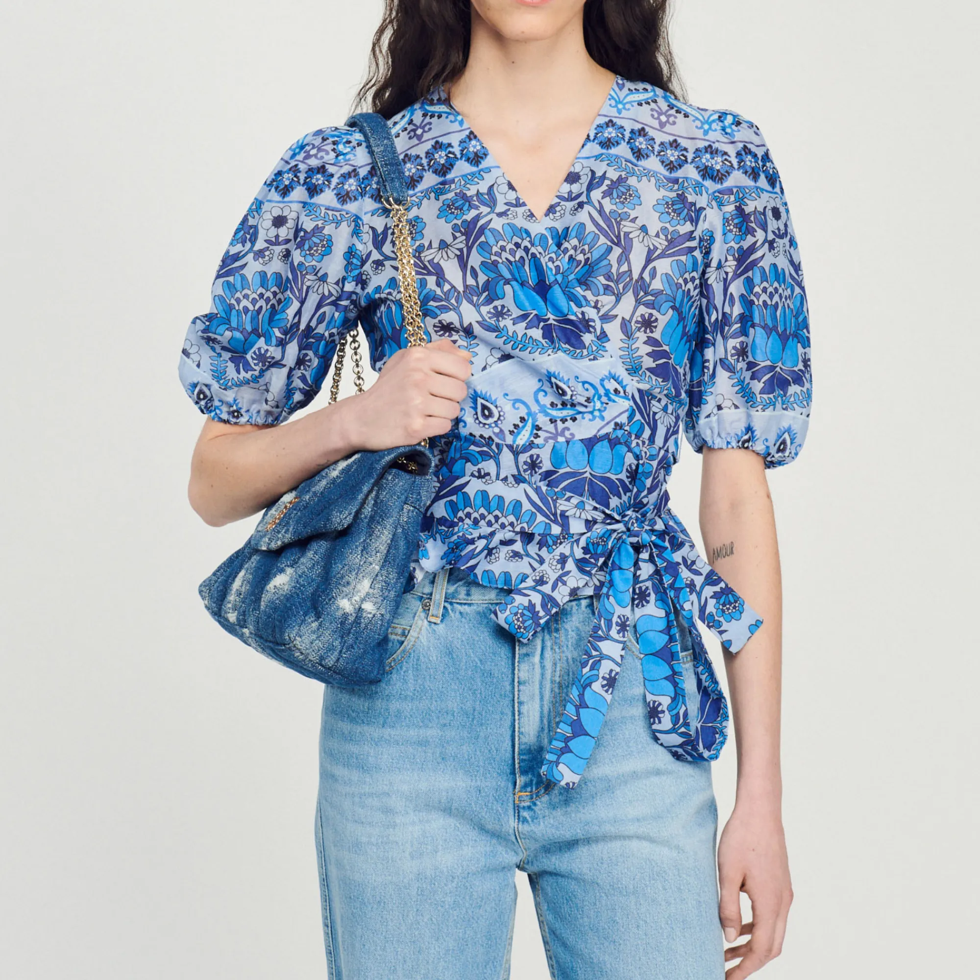 Top Corto Scaldacuore Stampato>Sandro Paris Cheap