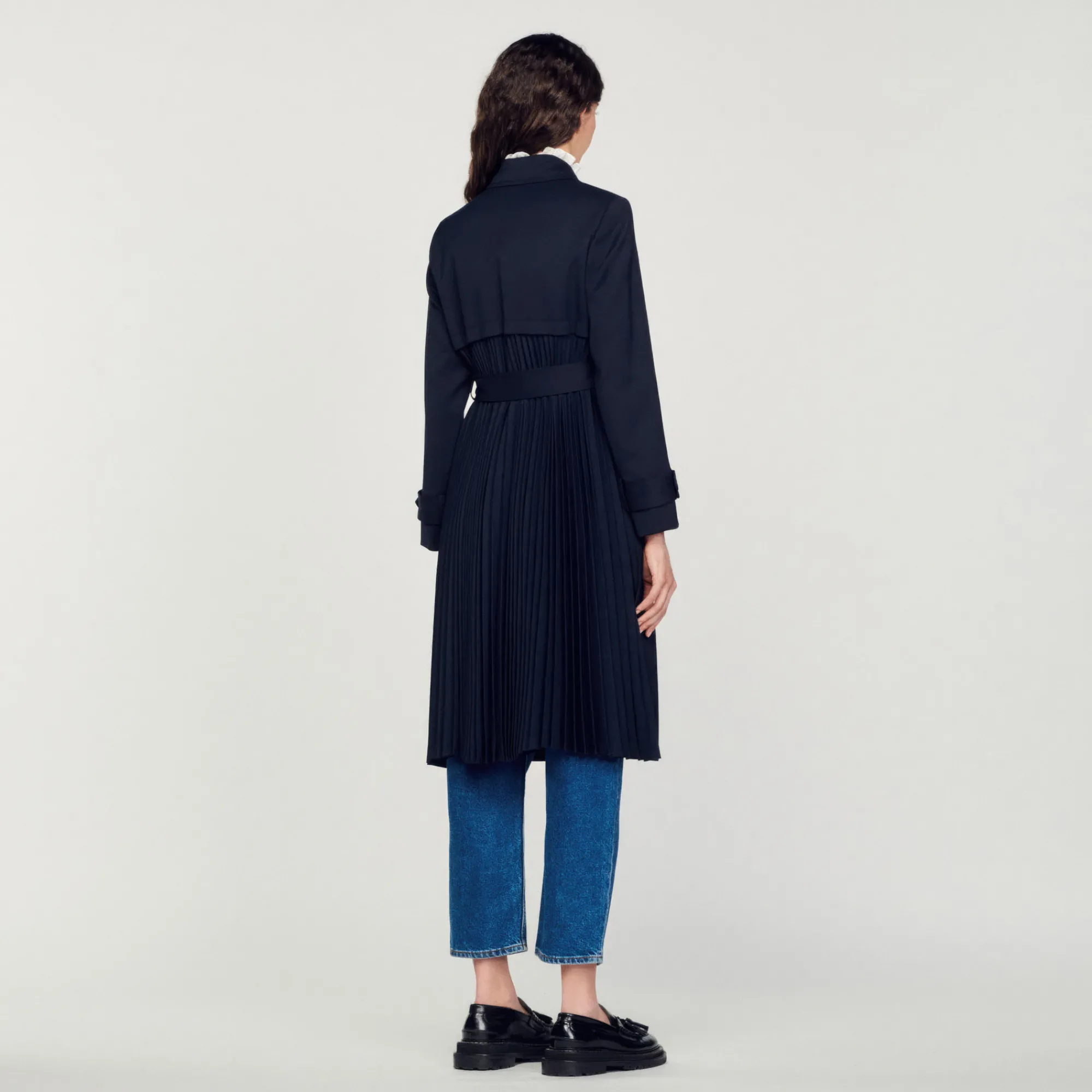 Trench Con Inserto Plissettato>Sandro Paris New