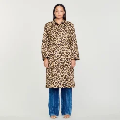 Trench Oversize Leopardato>Sandro Paris Best