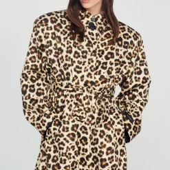 Trench Oversize Leopardato><noscript><img width=