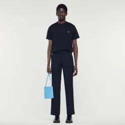 T-Shirt Con Applicazione Square Cross>Sandro Paris Online