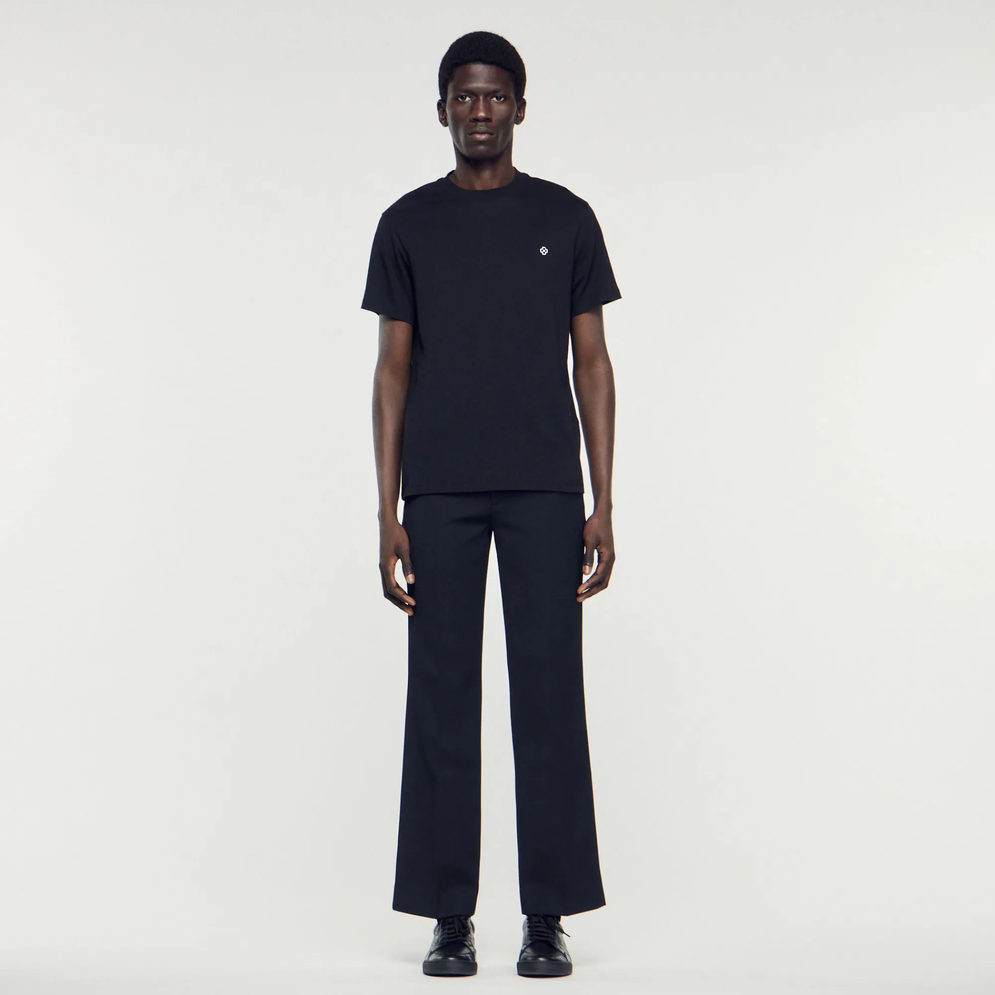 T-Shirt Con Applicazione Square Cross>Sandro Paris Online