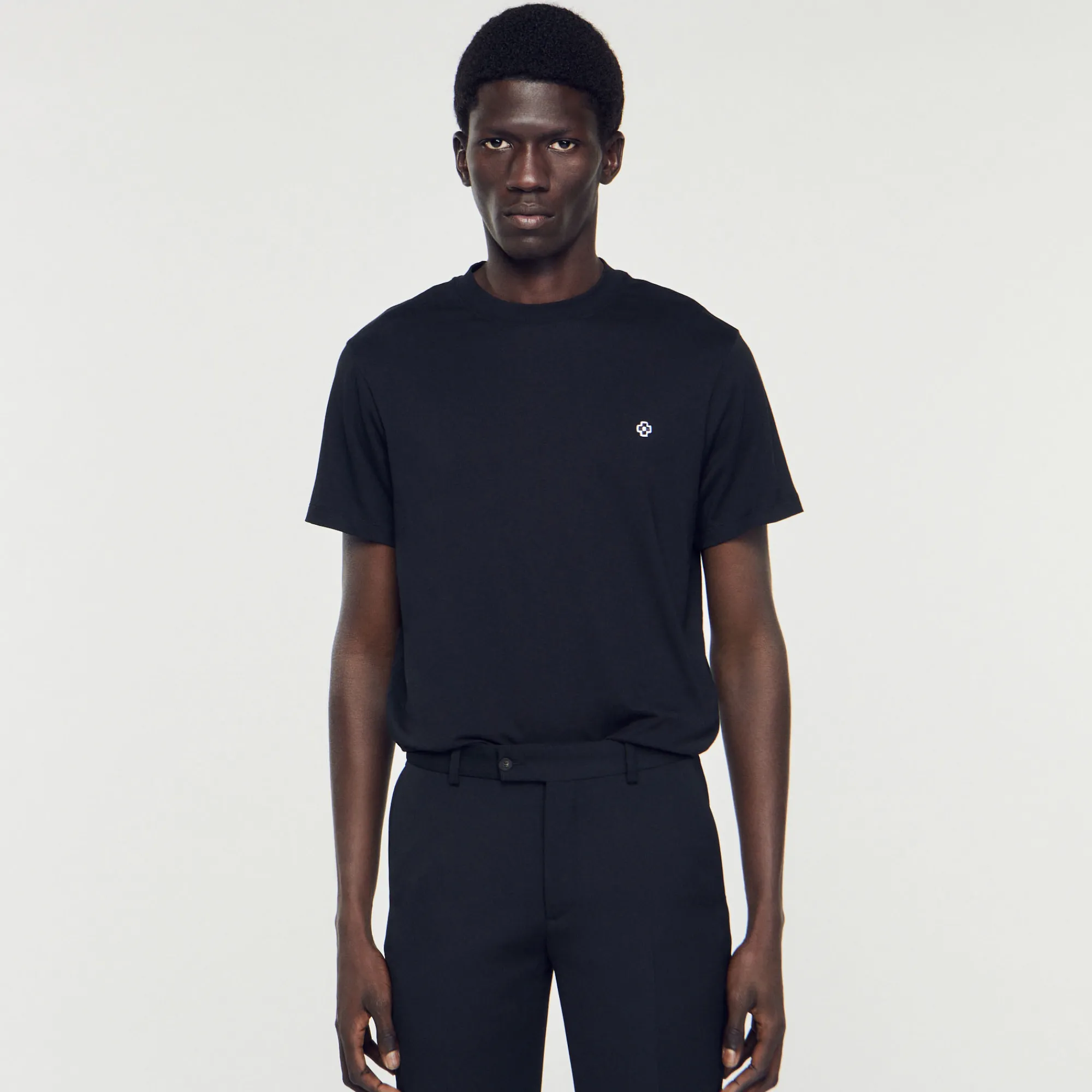 T-Shirt Con Applicazione Square Cross>Sandro Paris Online