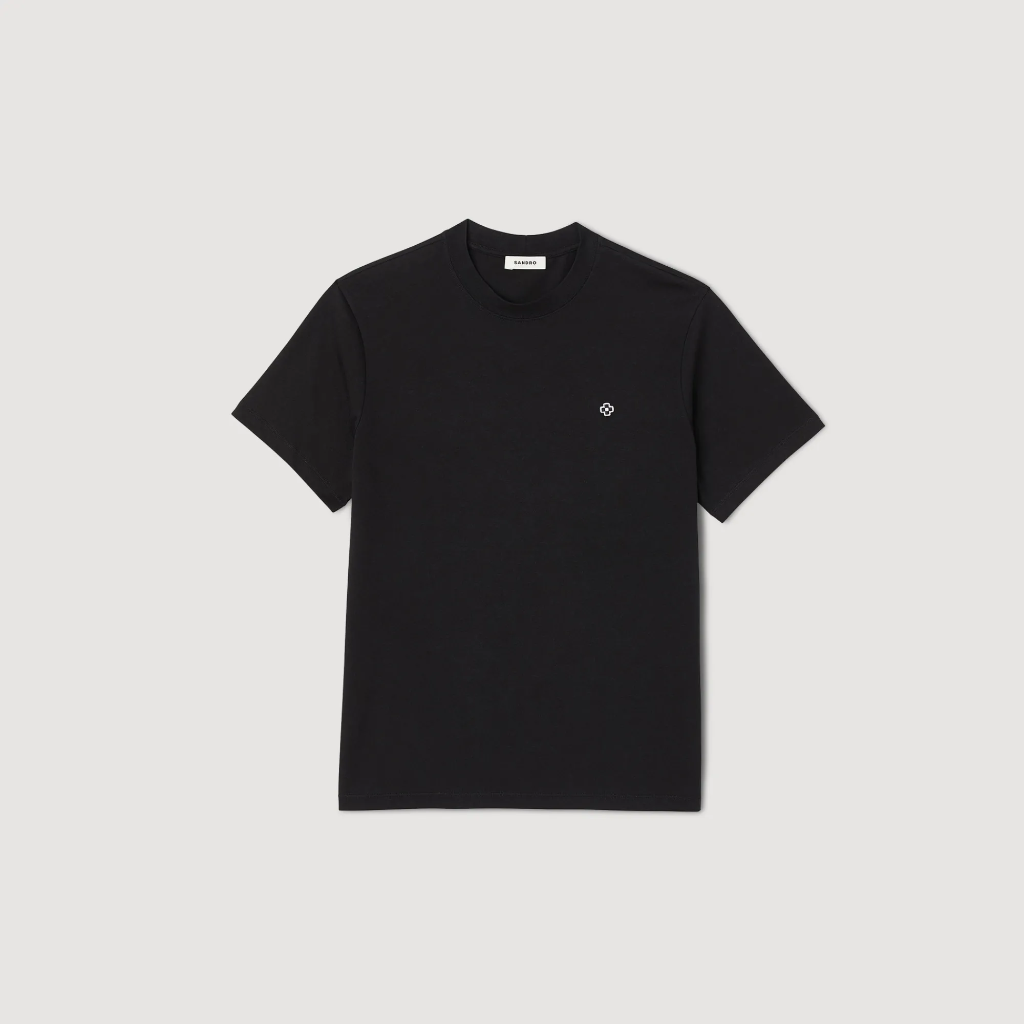 T-Shirt Con Applicazione Square Cross>Sandro Paris Online