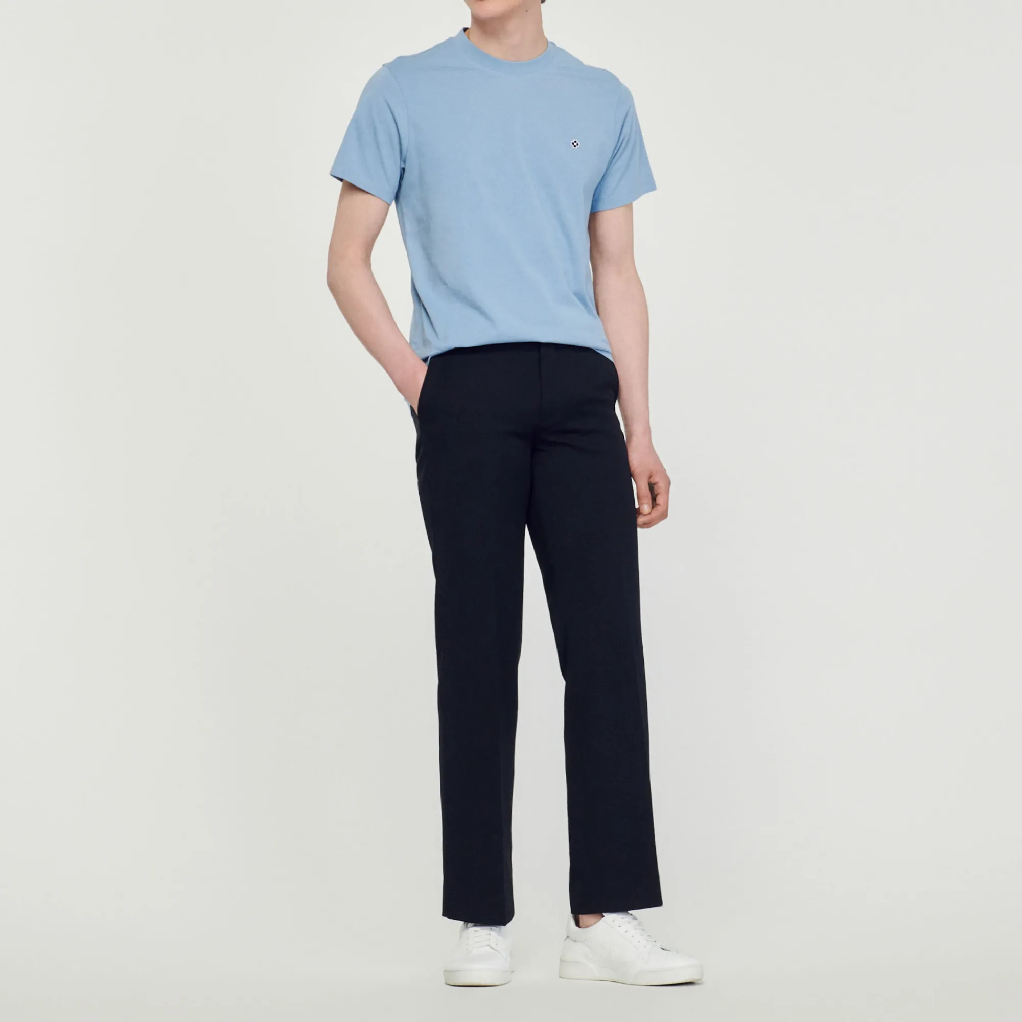 T-Shirt Con Applicazione Square Cross>Sandro Paris Shop
