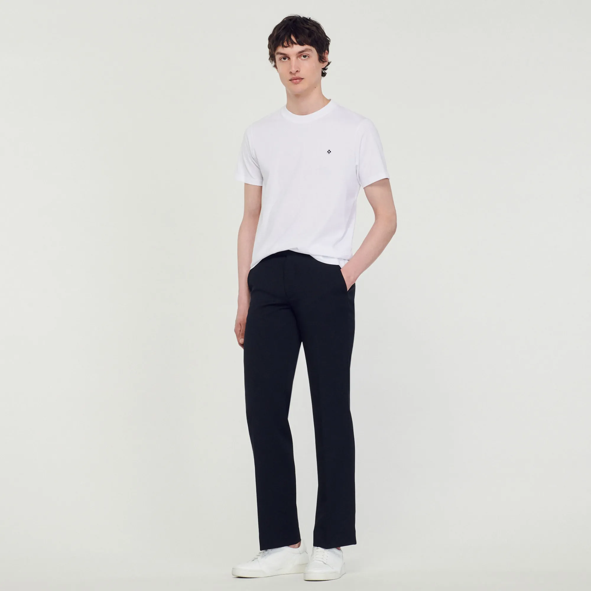 T-Shirt Con Applicazione Square Cross>Sandro Paris Store