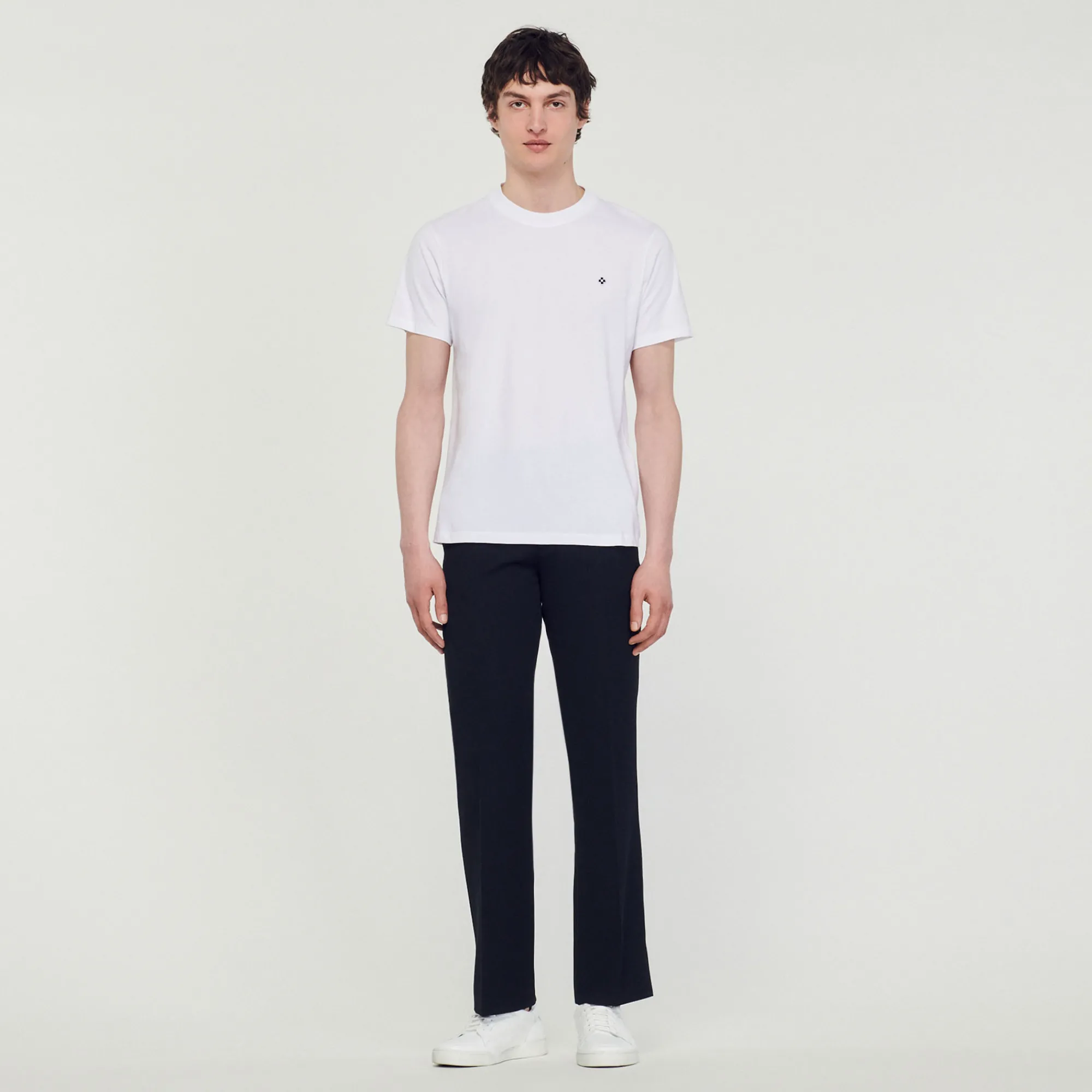 T-Shirt Con Applicazione Square Cross>Sandro Paris Store