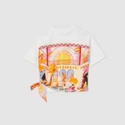 T-Shirt Con Foulard><noscript><img width=