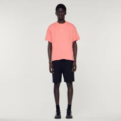 T-Shirt Con Logo In Gomma>Sandro Paris Clearance