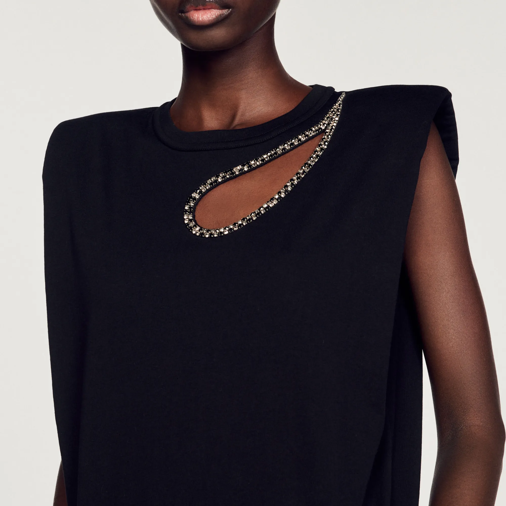 T-Shirt Gon Goccia A Strass>Sandro Paris Cheap