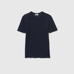 T-Shirt In Lino Certificato><noscript><img width=
