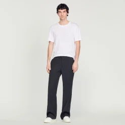 T-Shirt In Lino Certificato>Sandro Paris Online