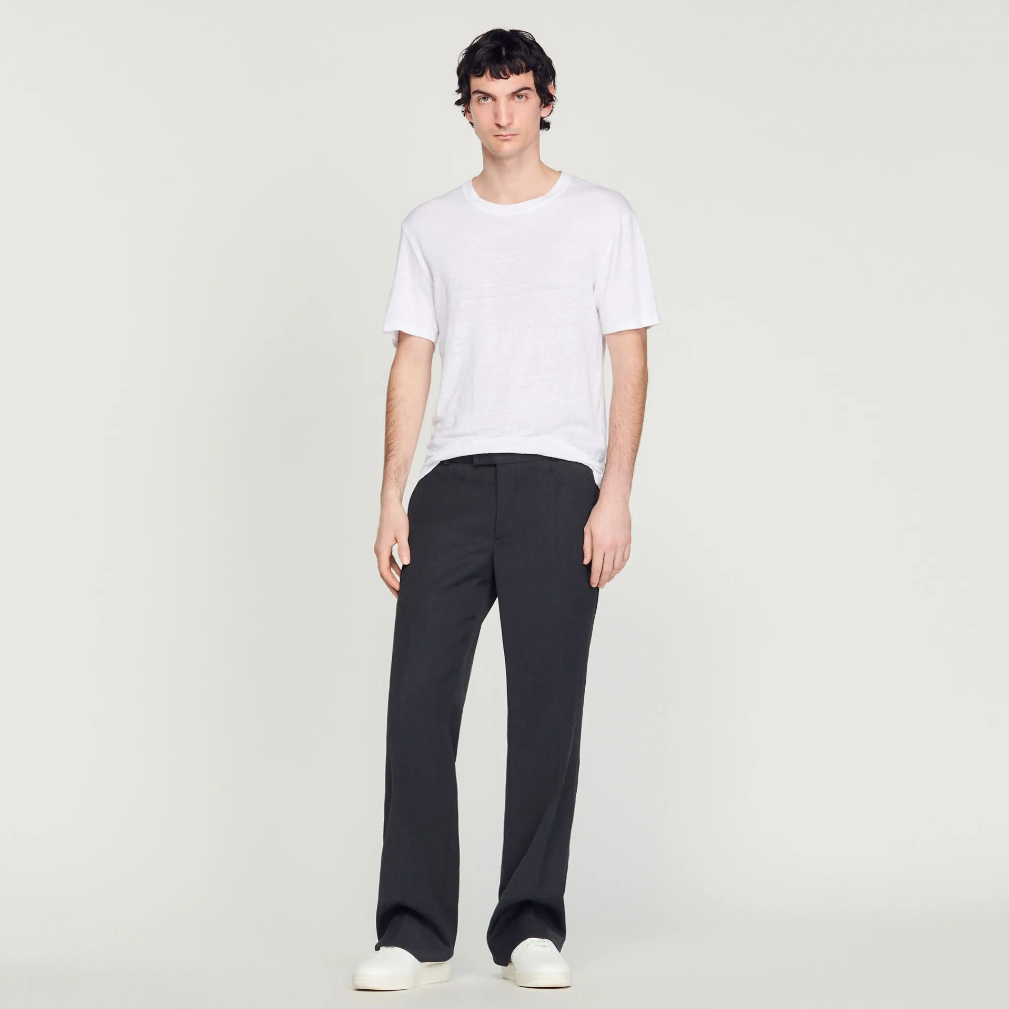 T-Shirt In Lino Certificato>Sandro Paris Online