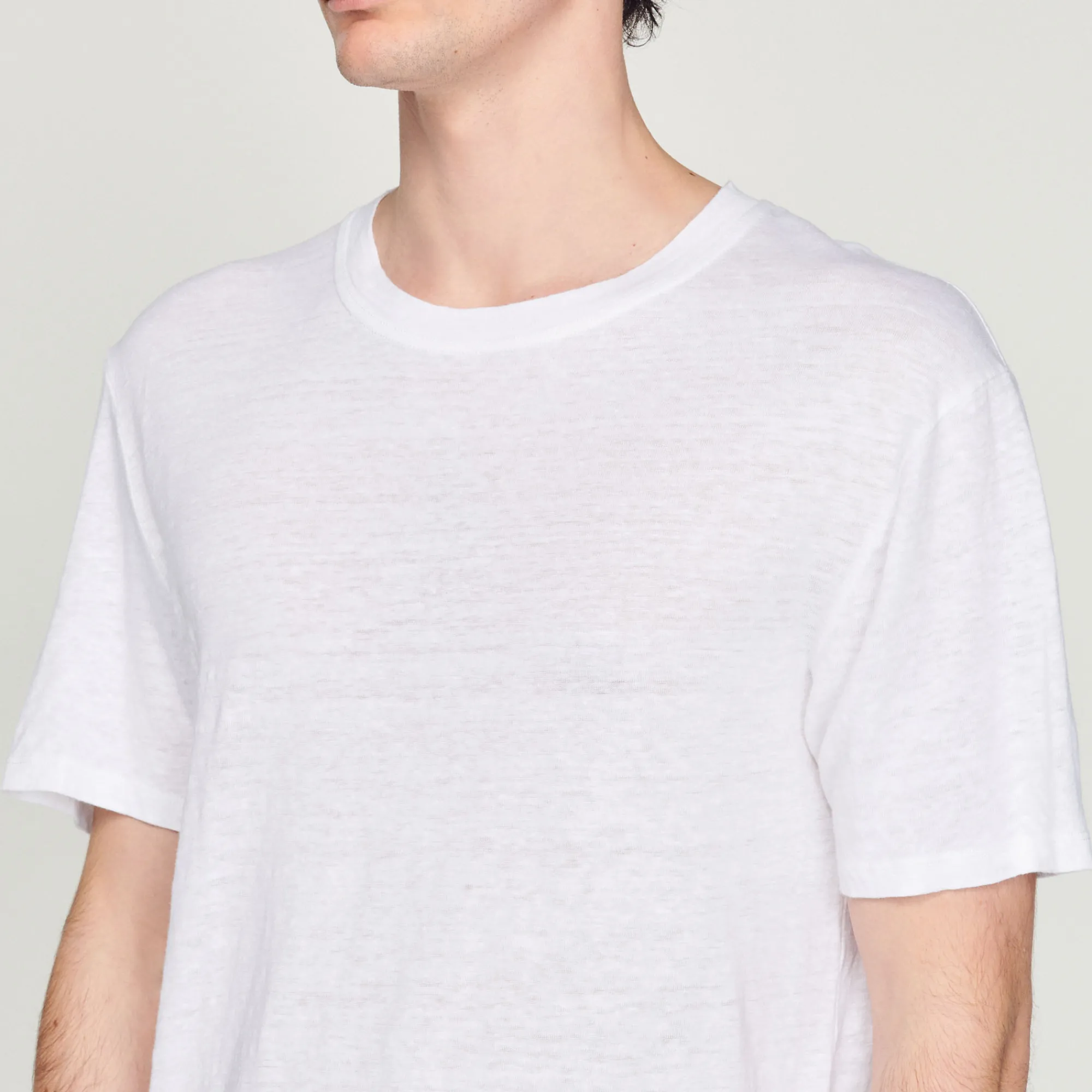 T-Shirt In Lino Certificato>Sandro Paris Online