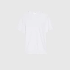 T-Shirt In Lino Certificato><noscript><img width=