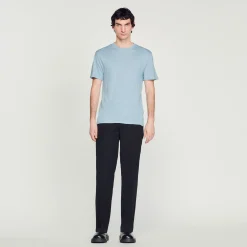 T-Shirt In Lino Certificato>Sandro Paris Best