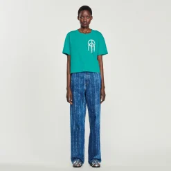 T-Shirt Peace And Love>Sandro Paris Hot