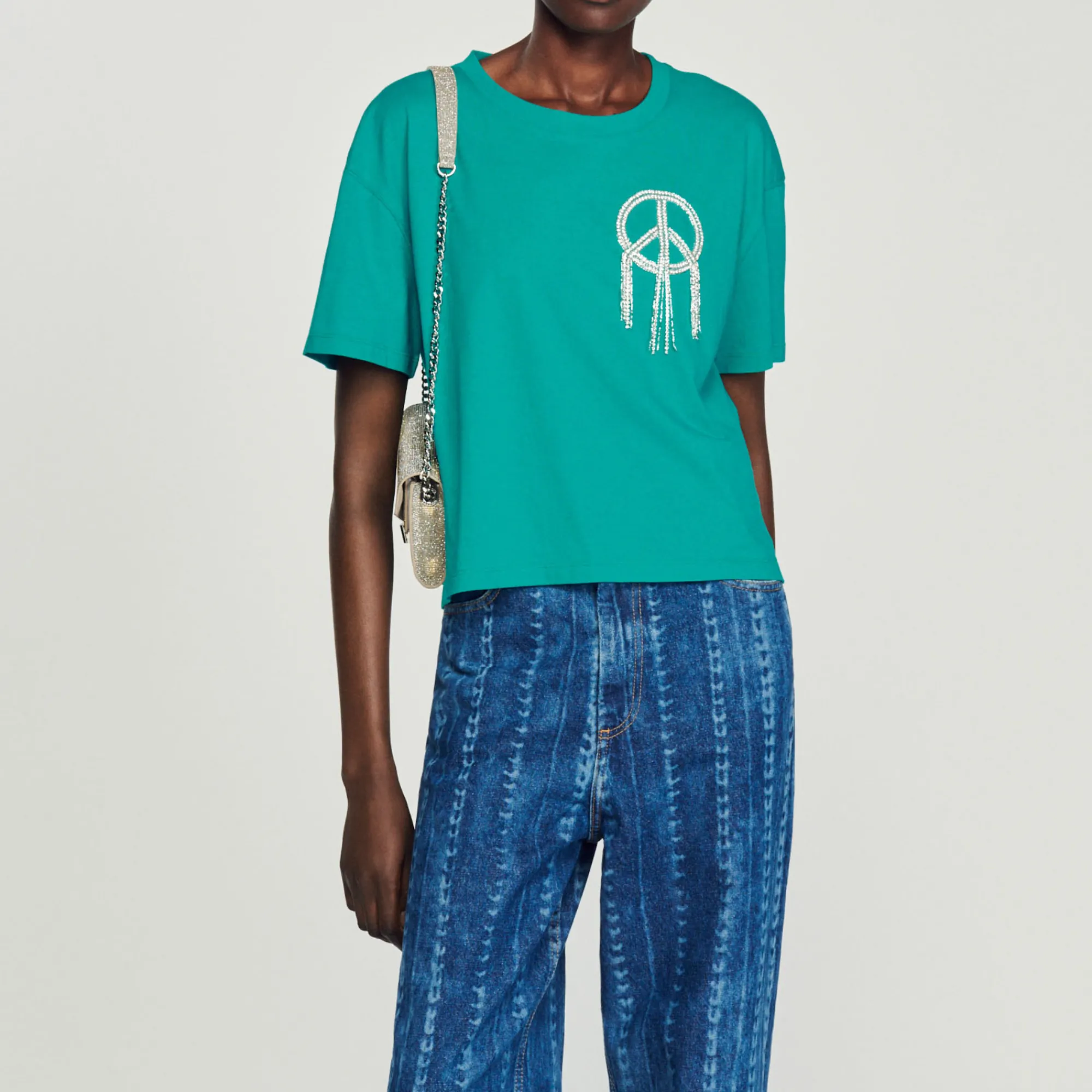 T-Shirt Peace And Love>Sandro Paris Hot
