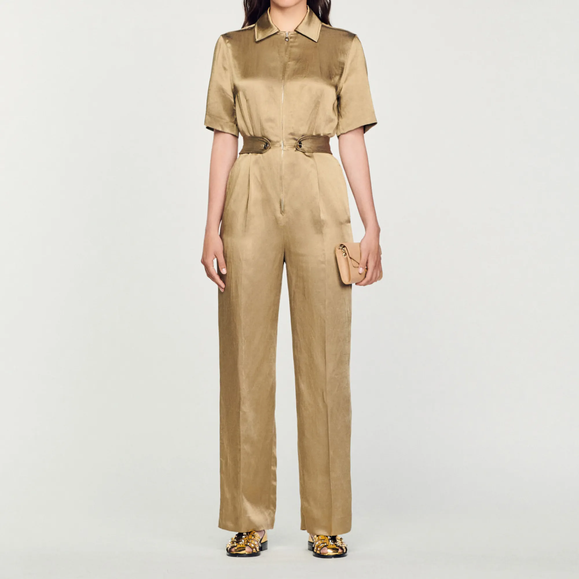 Tuta Pantalone In Satin>Sandro Paris Cheap