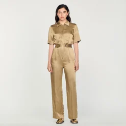 Tuta Pantalone In Satin>Sandro Paris Cheap