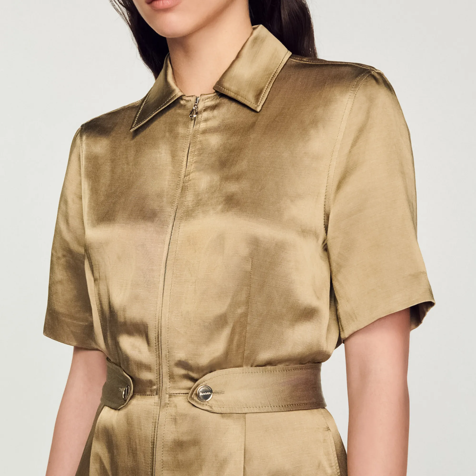 Tuta Pantalone In Satin>Sandro Paris Cheap