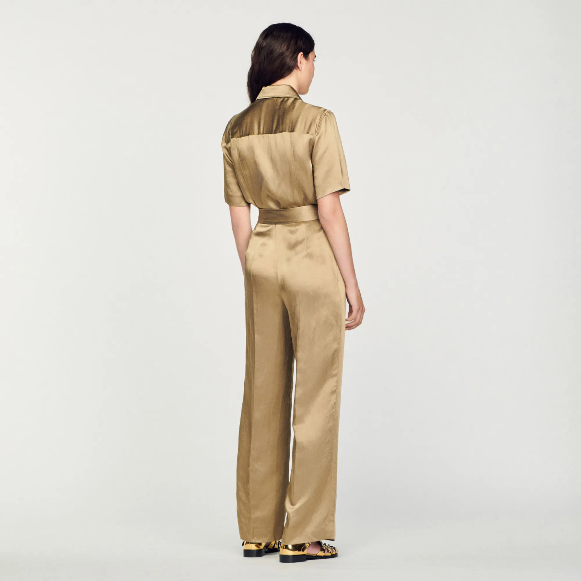 Tuta Pantalone In Satin>Sandro Paris Cheap