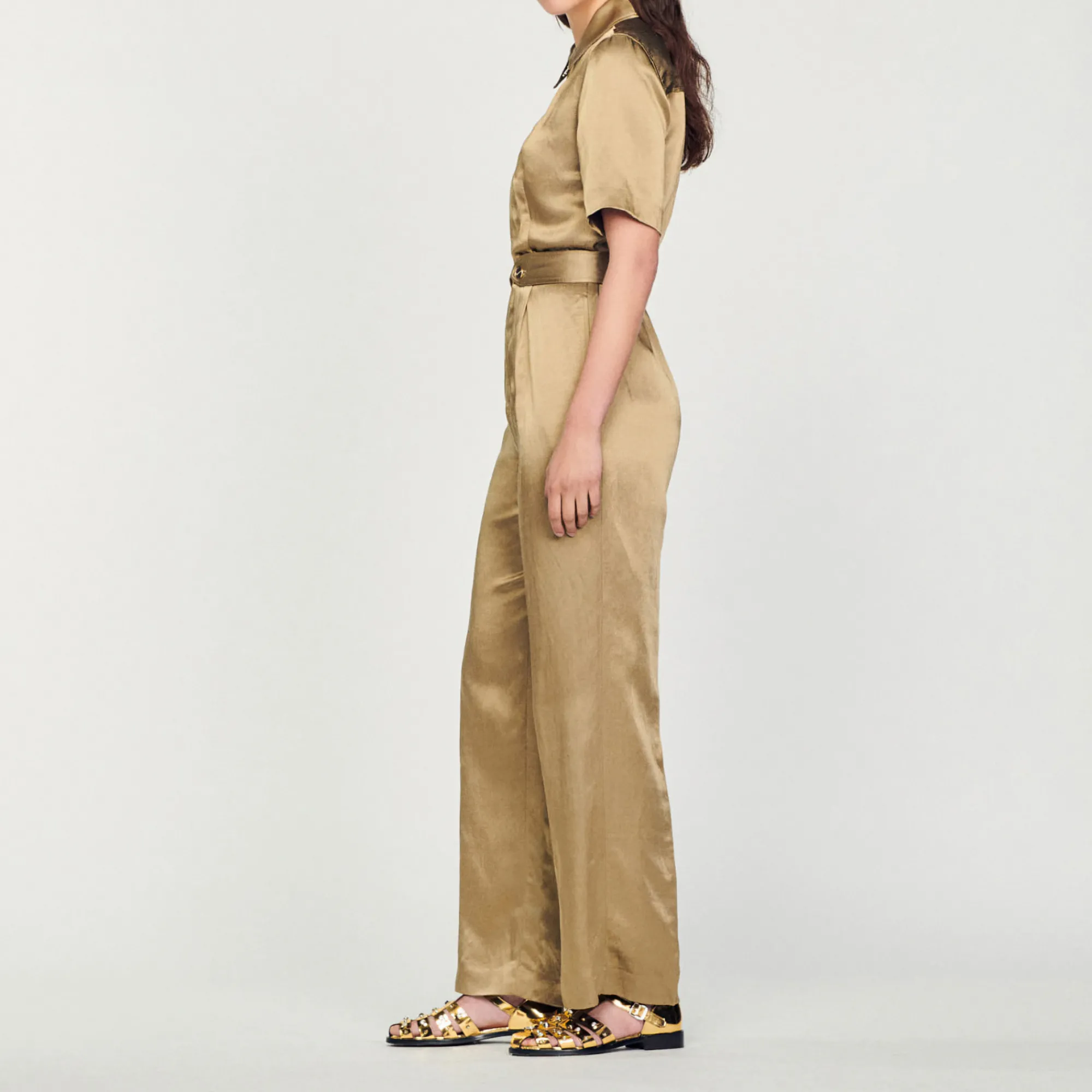 Tuta Pantalone In Satin>Sandro Paris Cheap