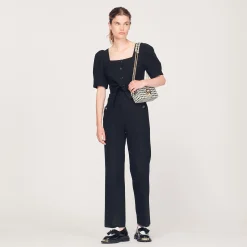 Tuta Pantalone In Tweed>Sandro Paris Fashion