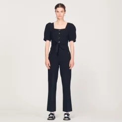 Tuta Pantalone In Tweed>Sandro Paris Fashion