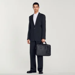 Ventiquattrore In Pelle Certificata>Sandro Paris Outlet