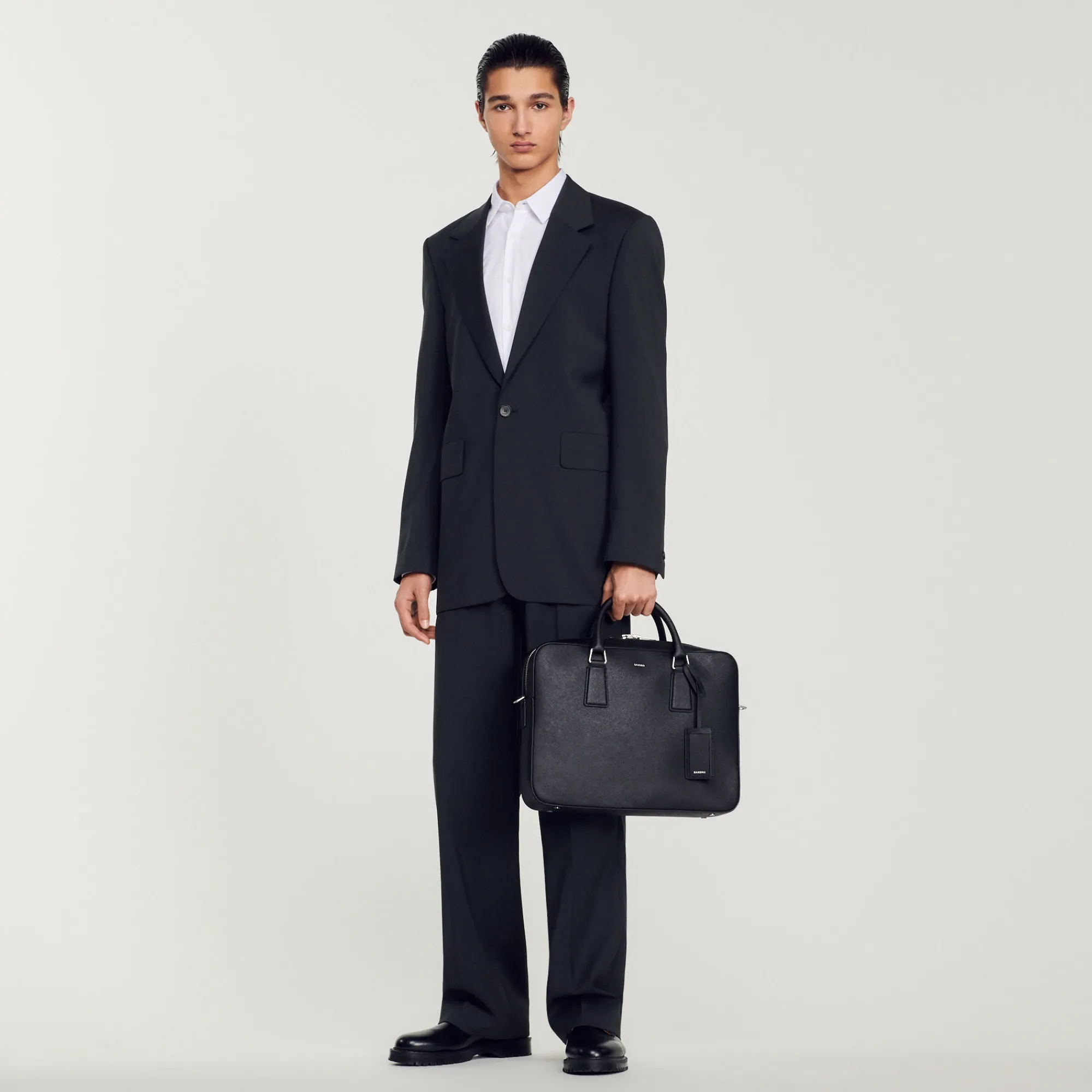 Ventiquattrore In Pelle Certificata>Sandro Paris Outlet