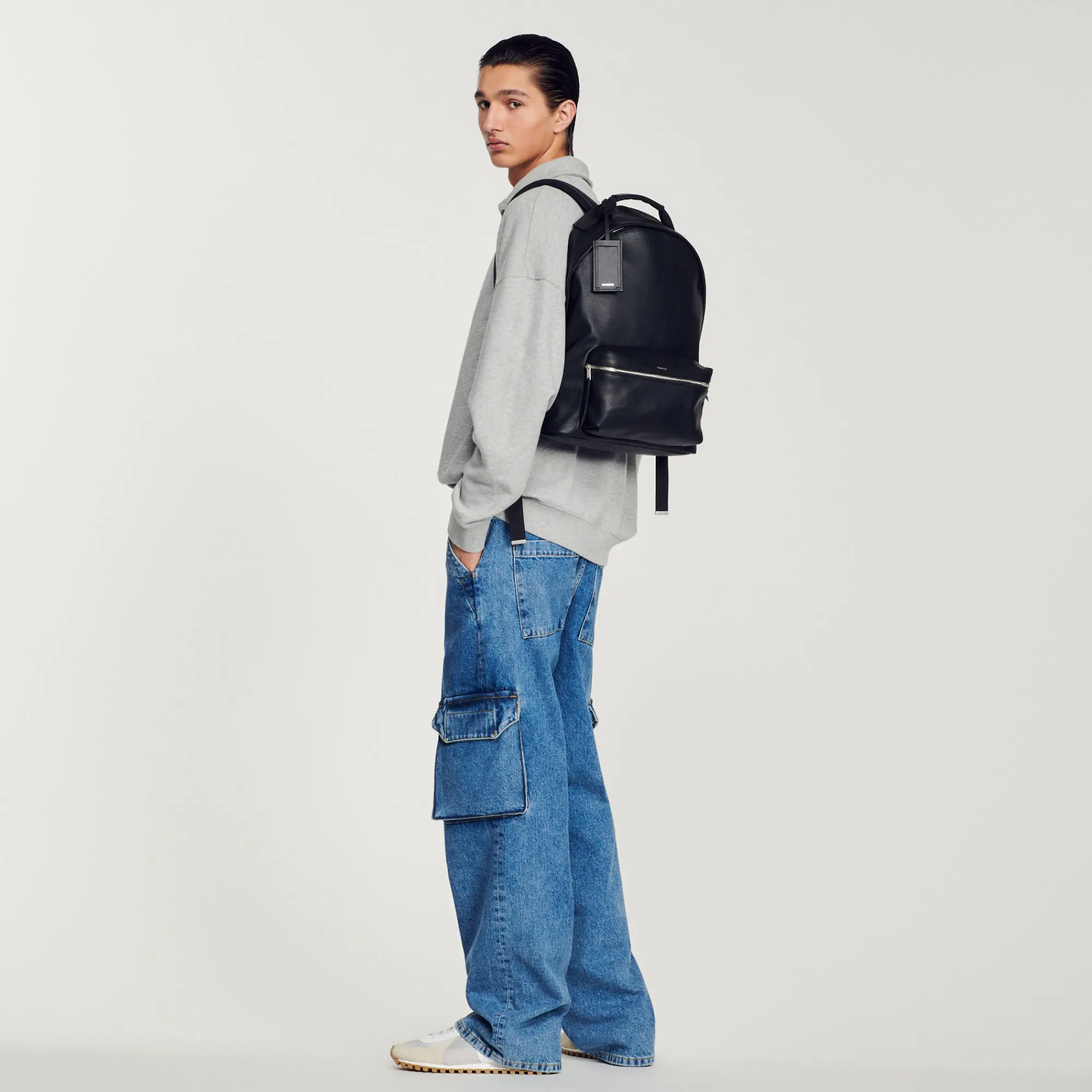 Zaino In Tela Rivestita>Sandro Paris Flash Sale